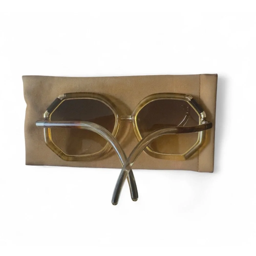 Ted Lapidus Paris Sunglasses Octagon Frames Vintage Designer Eyewear‎